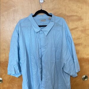 Sky Blue Casual Button Down Shirt
